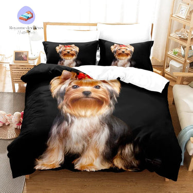 Housse de Couette Chien Yorkshire Terrier